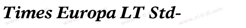 Times Europa LT Std字体转换
